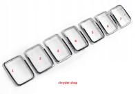 okrasný chromovaný rámeček masky